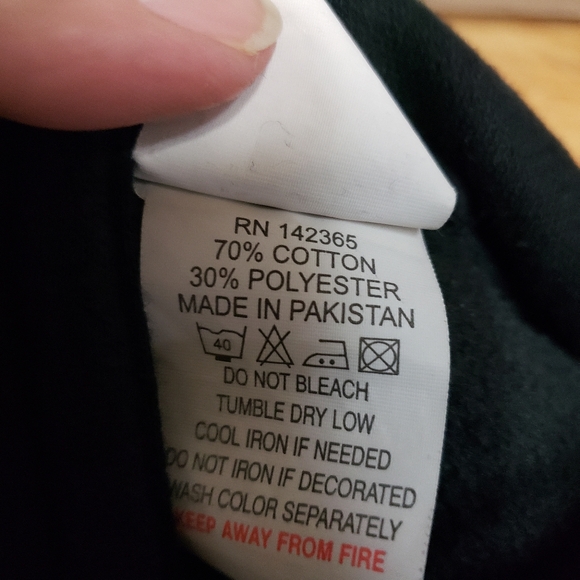 3 Layer Tic Tok Hoodie Youth Size XL Black Front Spell Out Pouch - Picture 5 of 5